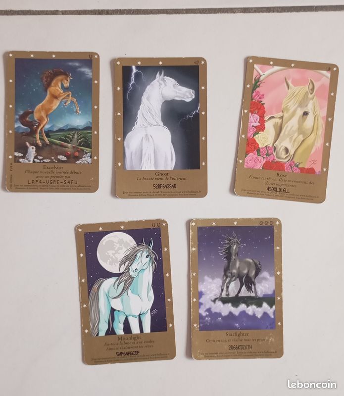 rare bella sara cards Lot de 5 cartes rares de la collection Bella Copper (2006) Bella Sara Trading Card Game
