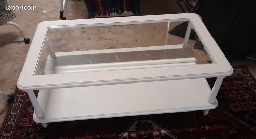 Table basse dessus verre (image 1)