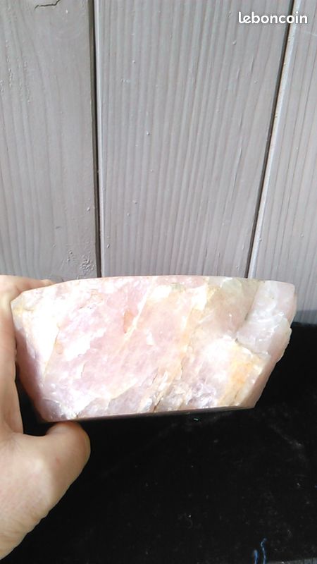Quartz rose cendrier n°2 dimensions: 13,5x11x5,5cm (image 5)