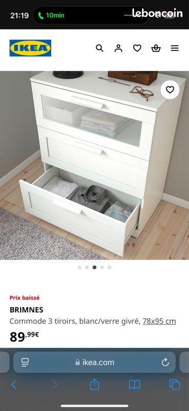 Commode blanche IKEA (image 5)