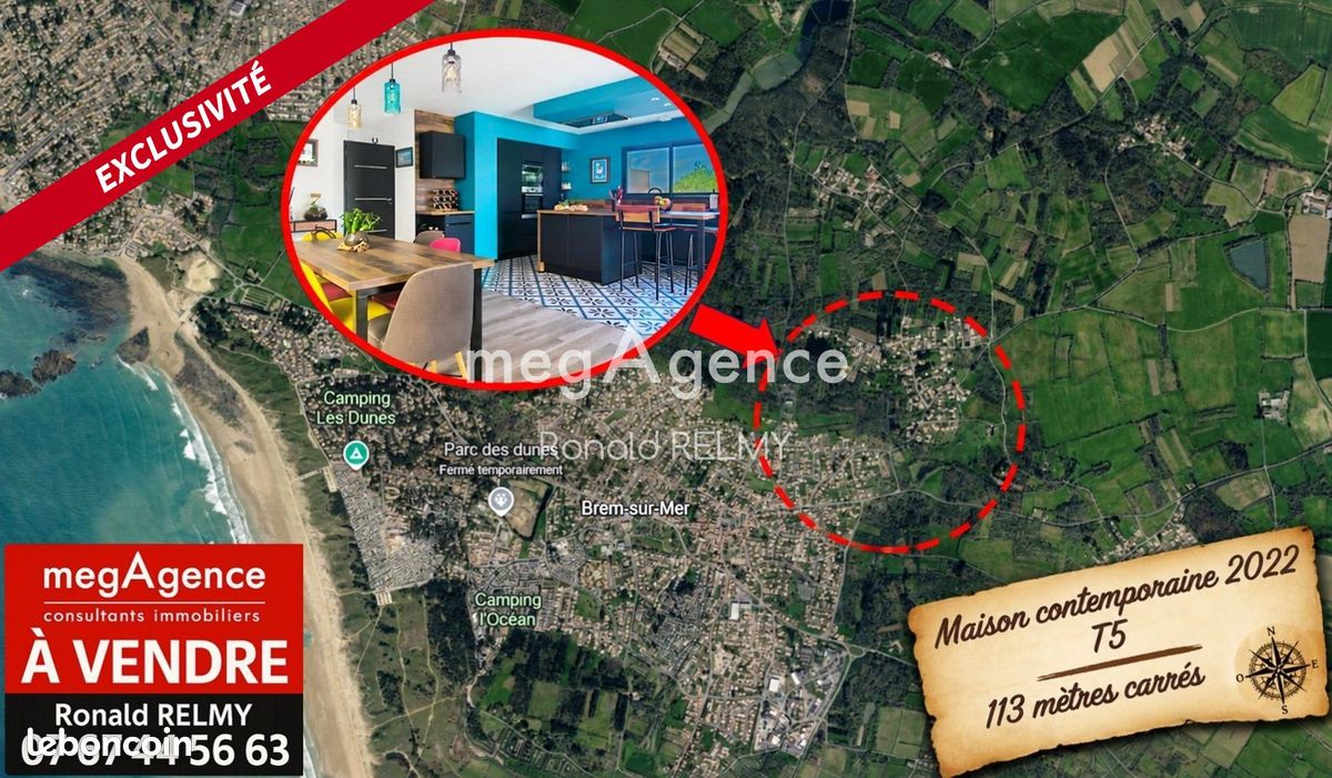Maison 5 pièces 113 m² · à Brem-sur-Mer · 113 m² · 469 000 €