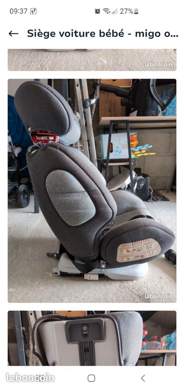 Siège auto enfant Isofix Migo One 360 Équipement bébé