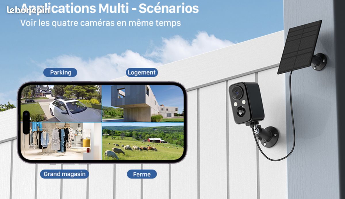 Caméra de sécurité extérieure sans Fil (kit de 2 caméras WiFi) (image 10)