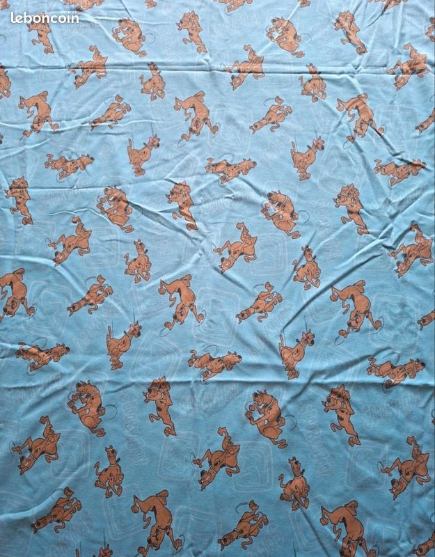 Housse de couette enfant vintage Scooby-Doo années 80 + taie d'oreiller assortie (image 10)