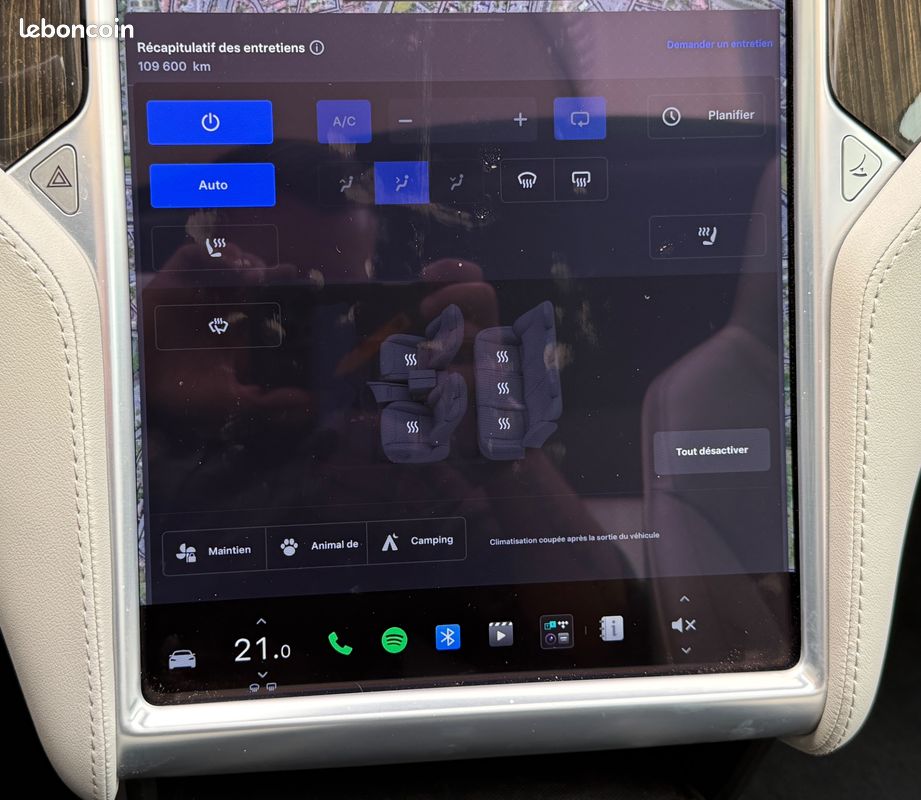 TESLA MODEL-S MODEL S 85 KWh + TOIT OUVRANT + MCU2 + SOH 96% (image 16)
