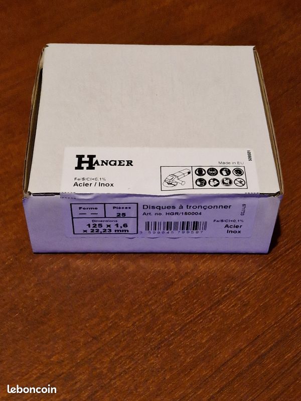 Disque à tronçonner Diam. 125mm - Hanger : Boites de 25 (pour meuleuse) (image 4)