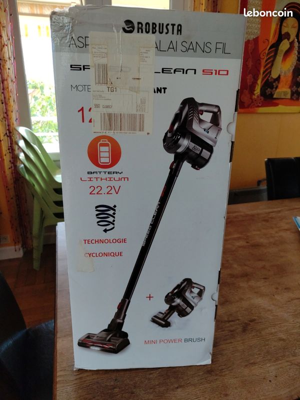 Vacuum Cleaner Aspirateur Balai Robusta Speedclean S10 Silencieux