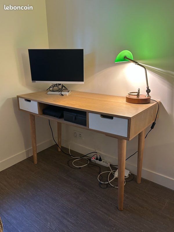 Bureau vintage, Jimi La redoute intérieurs couleur blanc/bois (image 1)
