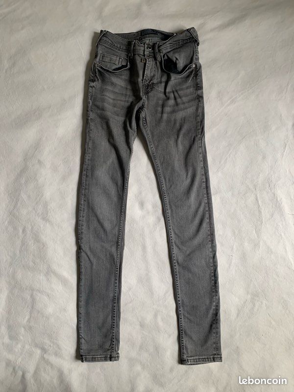 Jean slim Zara Men | Gris | Homme taille 38 (image 2)