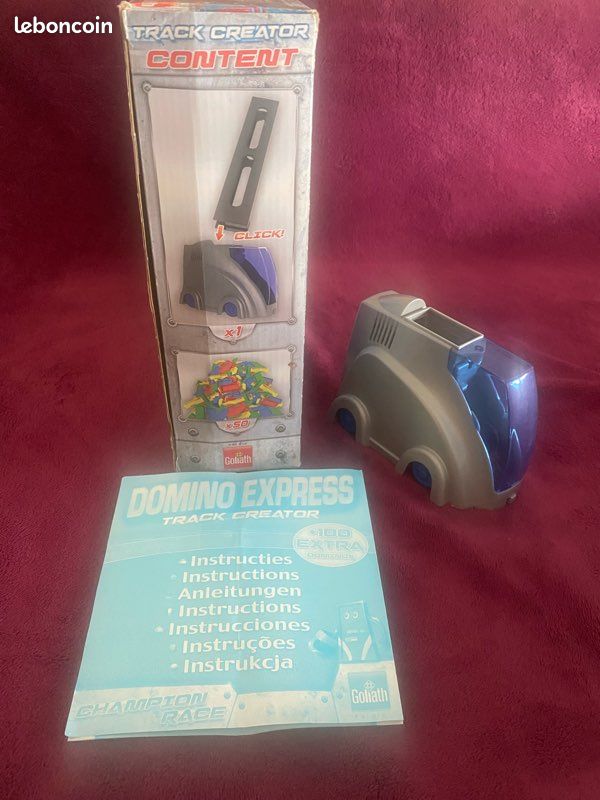 Goliath DOMINO EXPRESS - Track Creator + 400 Dominos - Jeu de Construction pour 1 Joueur et