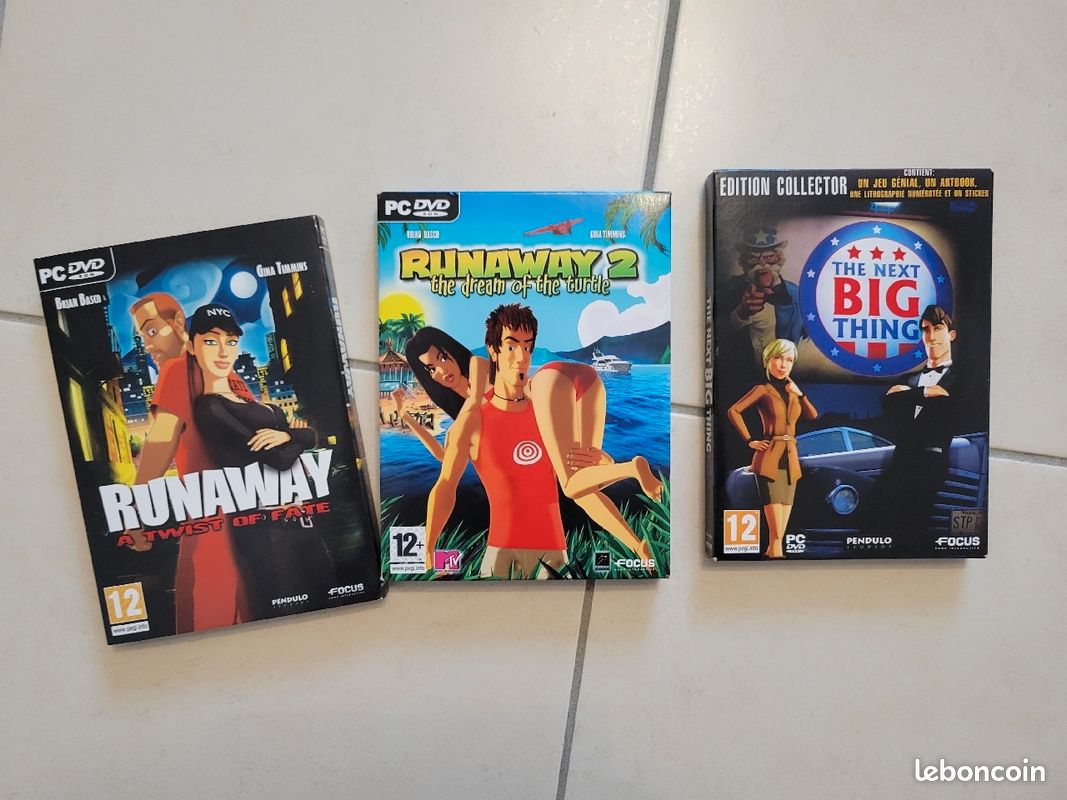 Lot de 3 jeux de PC - Collection Runaway (image 1)