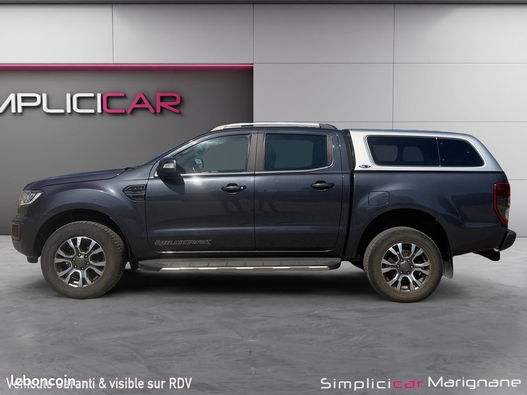 Ford ranger double cabine 2.0 ecoblue 213 bv10 wildtrak hardtop attelage cuir chauffant garantie 12 mois (image 5)