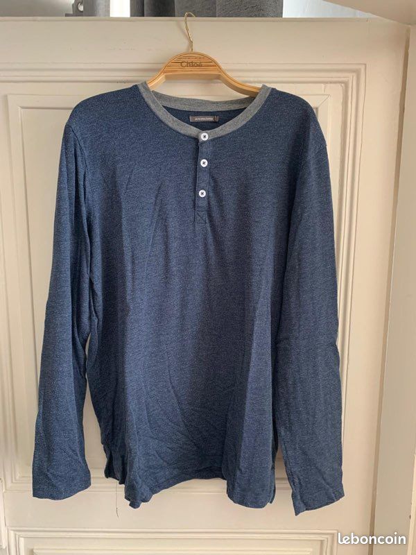 Shirt Col Tunisien Tee Shirt Monoprix Homme T-shirt Col Tunisien