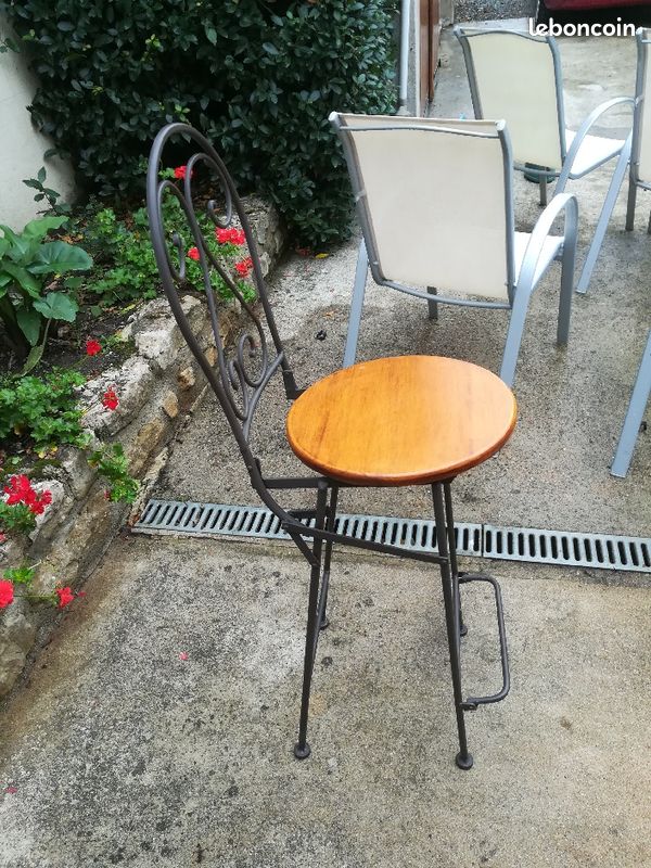 Lot de 4 chaises de bar (image 1)