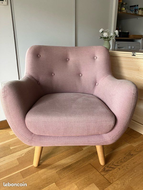 Fauteuil vintage scandinave poppy (image 1)