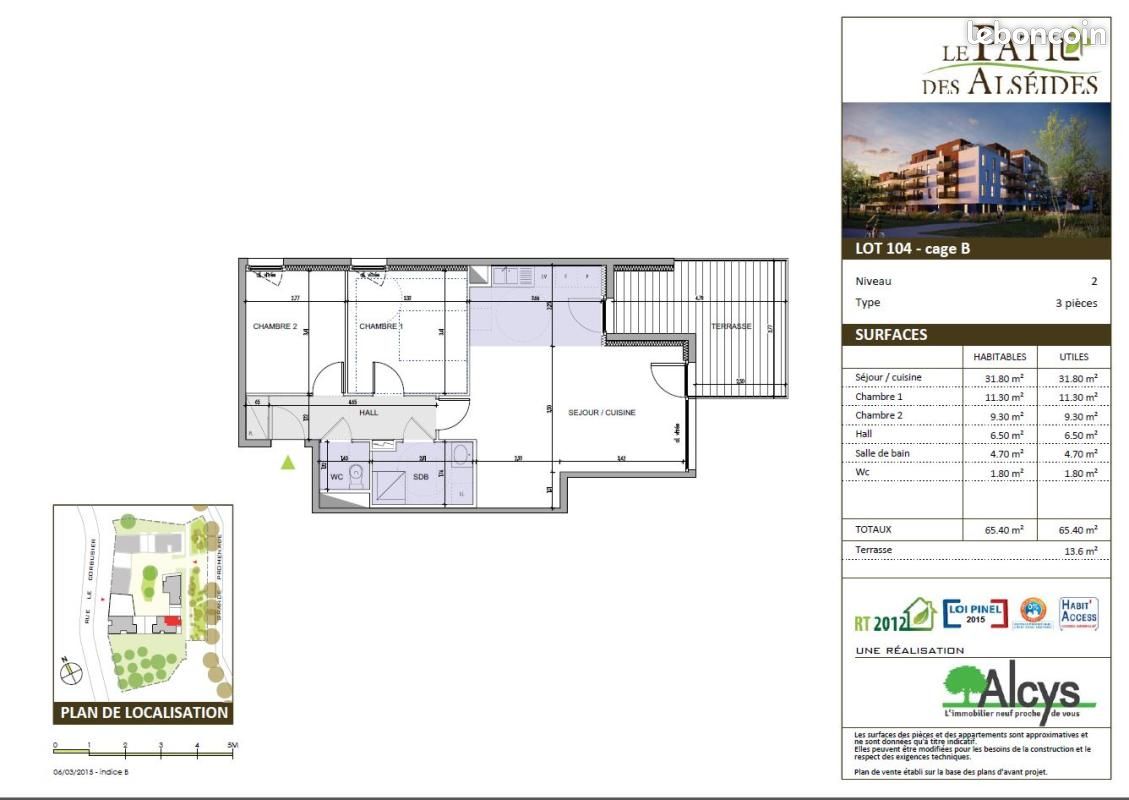 Appartement a louer illkirch-graffenstaden - 3 pièce(s) - 65 m2 - Surfyn