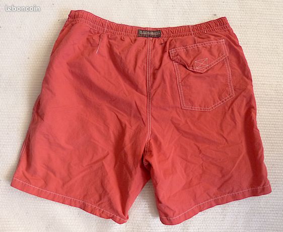 Short Nylon épais Vintage Années 80 Bleu France Taille 16 Ans XS/S