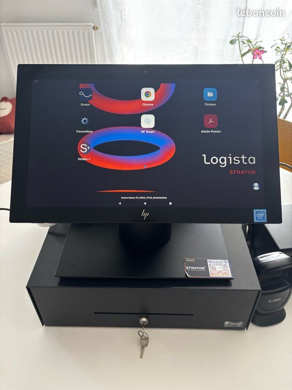 Pack caisse enregistreuse tactile HP Logista Strator + Scanner + Imprimante + Tiroir (image 3)