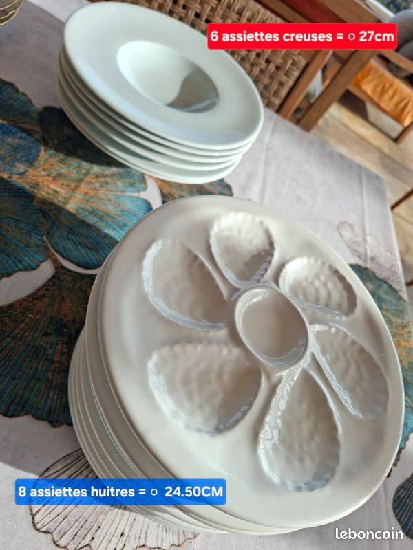 Lot assiette/plat/soupiere à poisson (image 2)