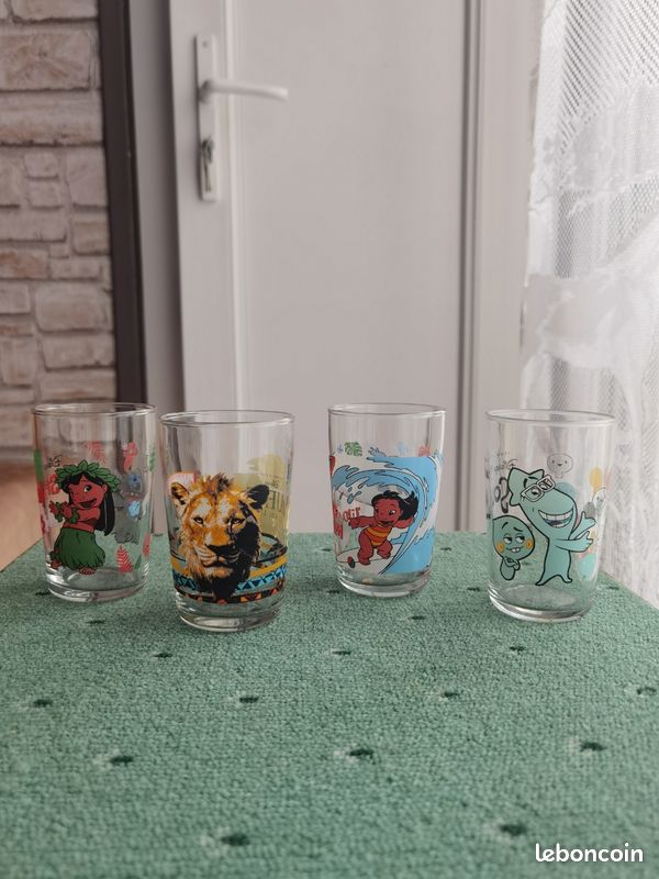 Lot de 3 verres Disney Pixar d'occasion en très bon état (image 4)