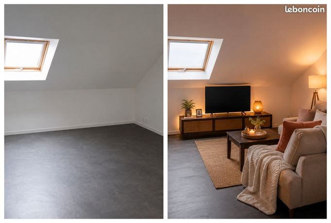 Location T3 vide Angers quartier doutre / monprofit — 2