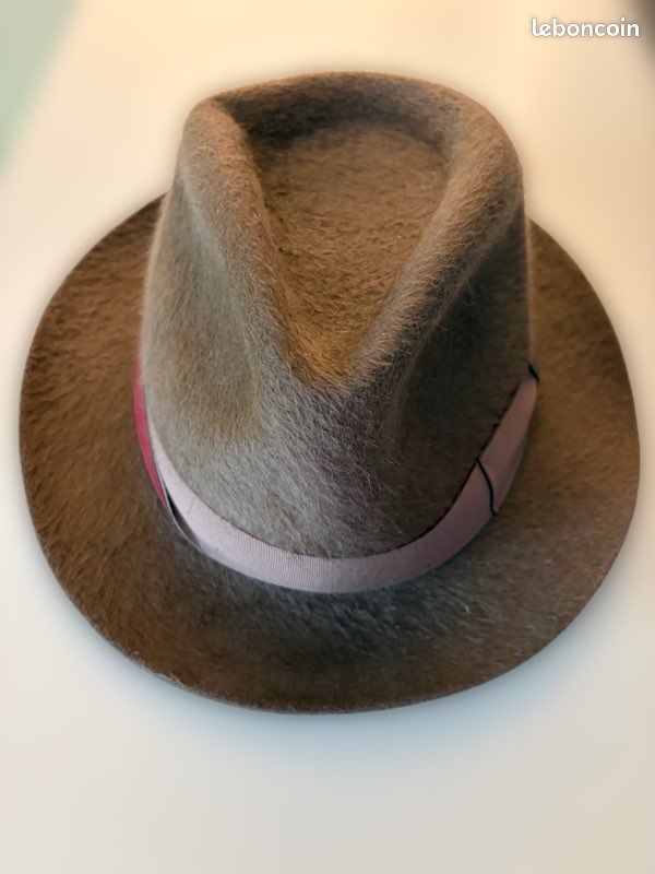 Chapeau Borsalino feutre – taille 61 – made in Italy – neuf (image 1)