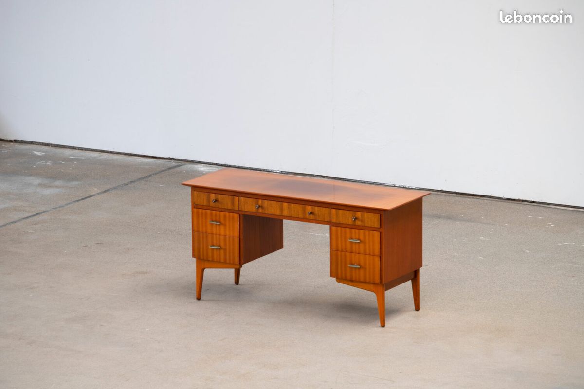 Bureau vintage , acajou , 1960 (image 2)