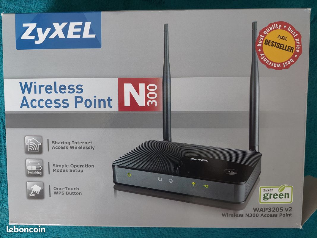Point D'accès Wi-Fi N300 ZyXEL WAP3205v2 - Réseau Sans Fil Occasion