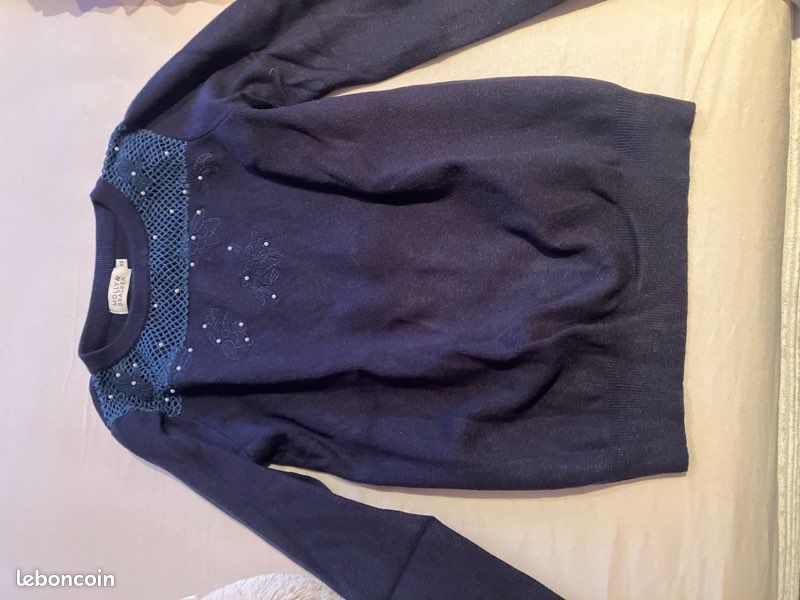 Pull Molly Bracken Gris - Taille 38 - Occasion Très Bon état - Vintage Coton/polyester
