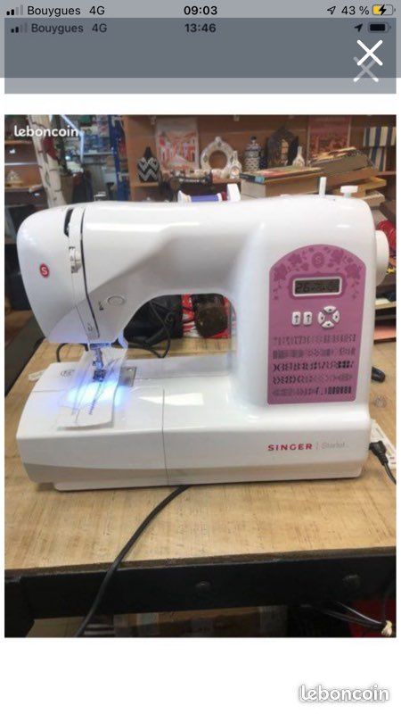 Machine à coudre électronique SINGER MC 6680 - 80 points - enfileur automatique - écran LCD - accessoires inclus - Electroménager