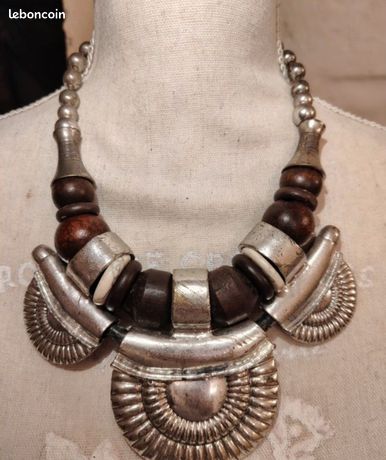 Collier Vintage Fantaisie Ancien - Bijou Rétro D'occasion Pour Collectionneurs Ou Look Rétro