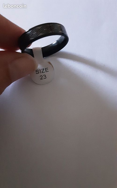 Bague acier inoxydable homme (image 1)