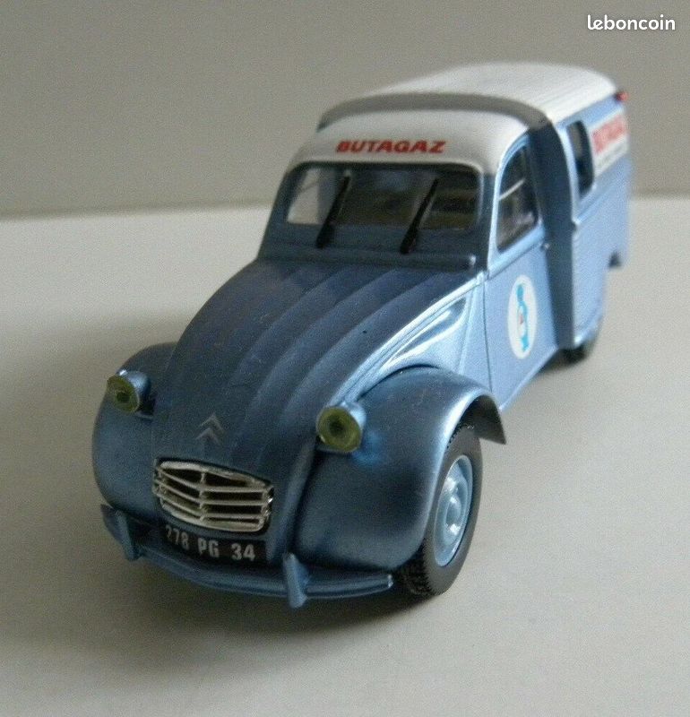 CITROEN 2 CV AZU Fourgonnette - Butagaz - Année 1968 - Norev - échelle 1/43 - Très Bon Etat (image 4)