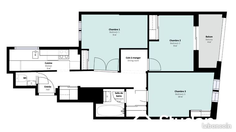 Appartement a louer paris-11e-arrondissement - 1 pièce(s) - 7 m2 - Surfyn