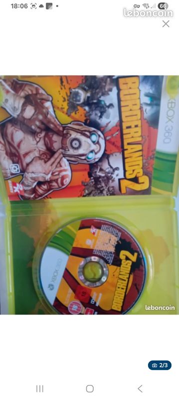 Jeux Xbox 360 Borderlands 1 Et 2 + Pack Additionnel - Bon état, Disques Fonctionnels