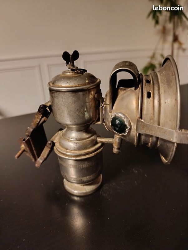 Lampe De Vélo à Acétylène EMOS - Ancienne, Bon état - Cyclisme Vintage