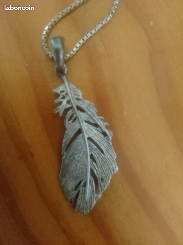 Collier argent éteint et bracelet plaqué or (image 5)
