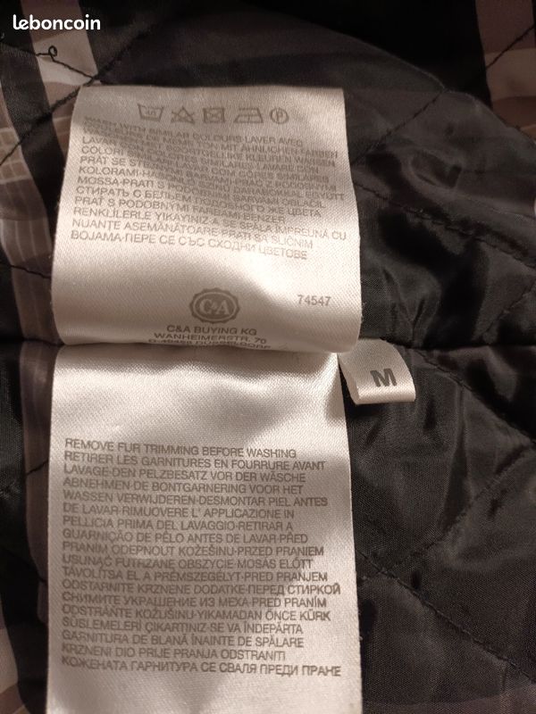 Veste chaude noire taille M c&a (image 9)