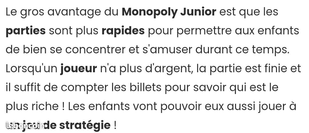 Monopoly junior, mon premier Monopoly (image 8)