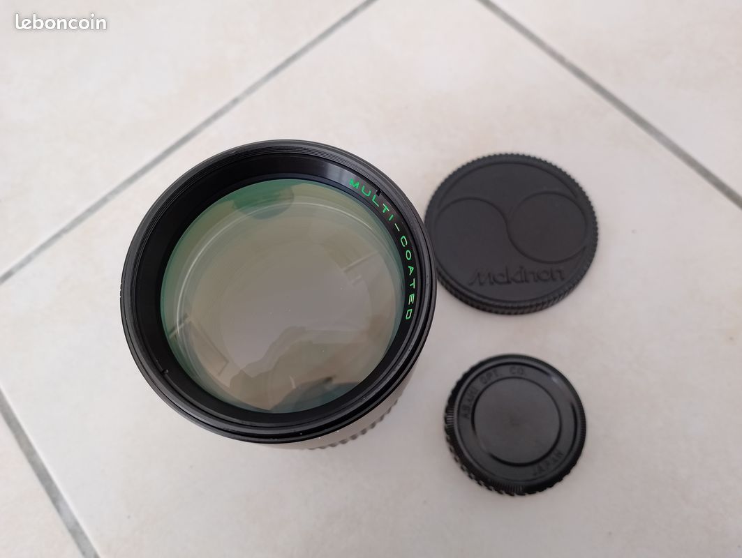 Objectif photo Makinon 200mm 1:3,3 Monture Pentax K - Argentique - Super état (image 1)