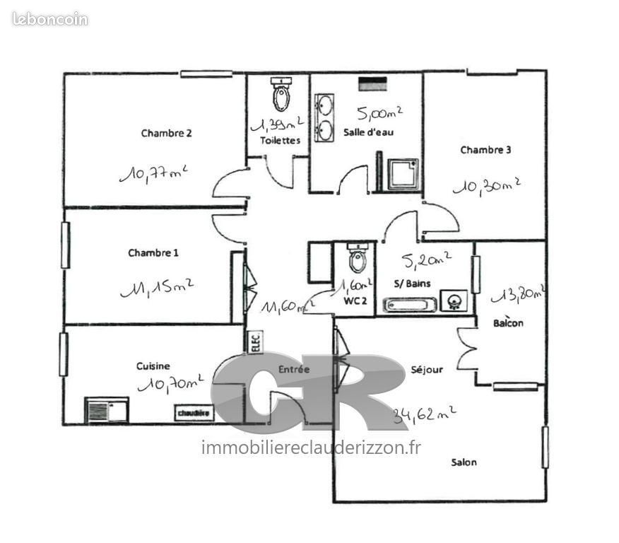 Appartement a louer metz - 4 pièce(s) - 102 m2 - Surfyn