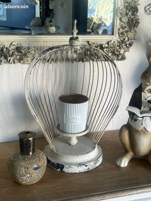 Bougeoir en pierre Shabby - L’Atelier de Noé