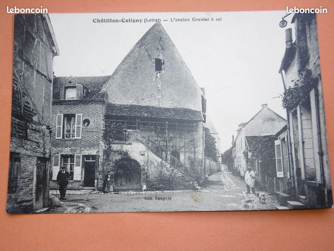 Carte Postale Ancienne – Châtillon-Coligny (Loiret) – La Grande Rue – Années 1910