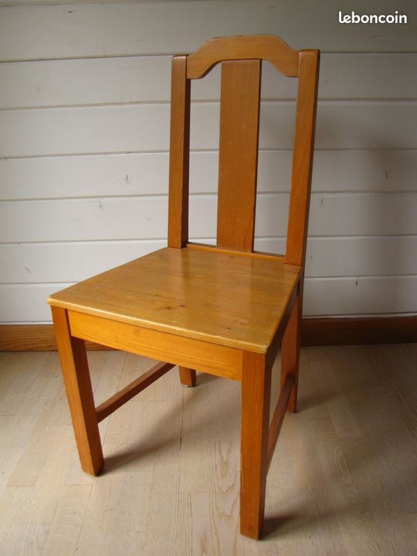 Lot de 2 chaises de table en bois (image 2)