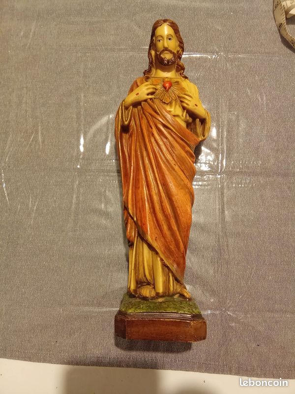 Vend statue religieuse en résine jesus christ H 30 CM LARG 8 CM (image 1)