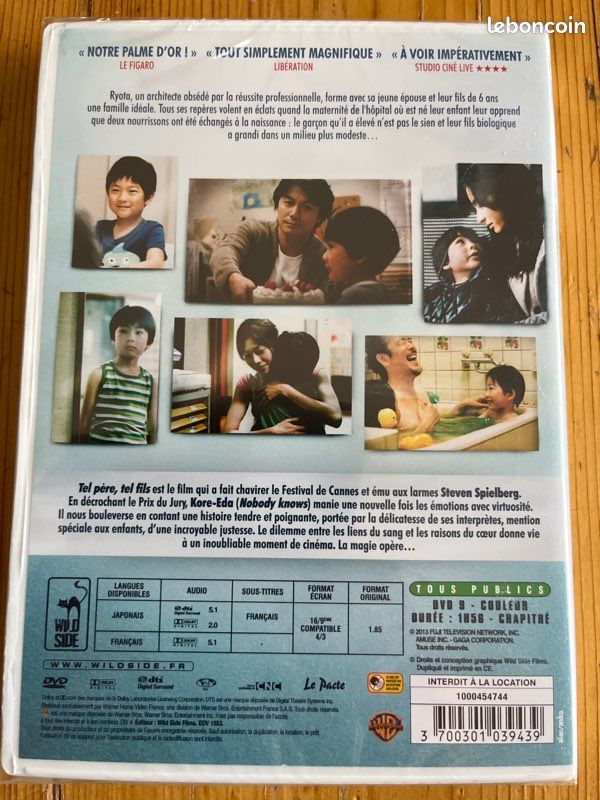 DVD Tel père, Tel fils de Kore-Eda Hirokazu Neuf Sous blister (image 2)