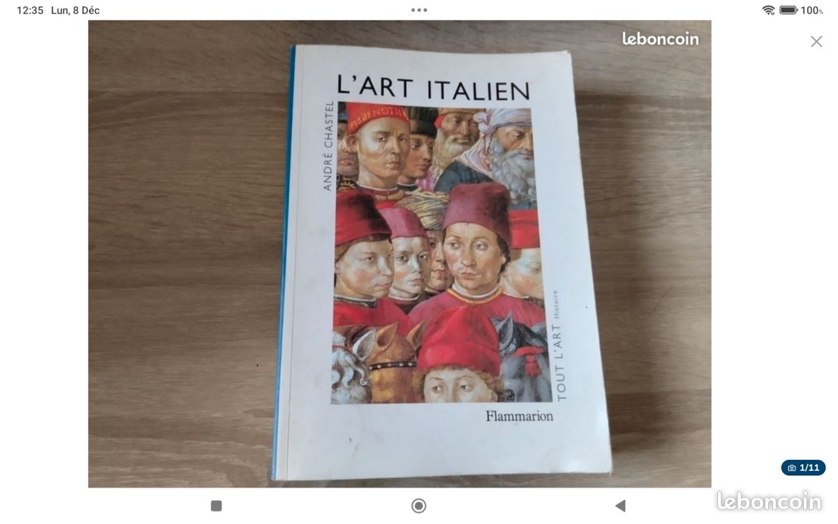 L'art Italien. André Chastel, Edition Flammarion. 1998 (image 1)