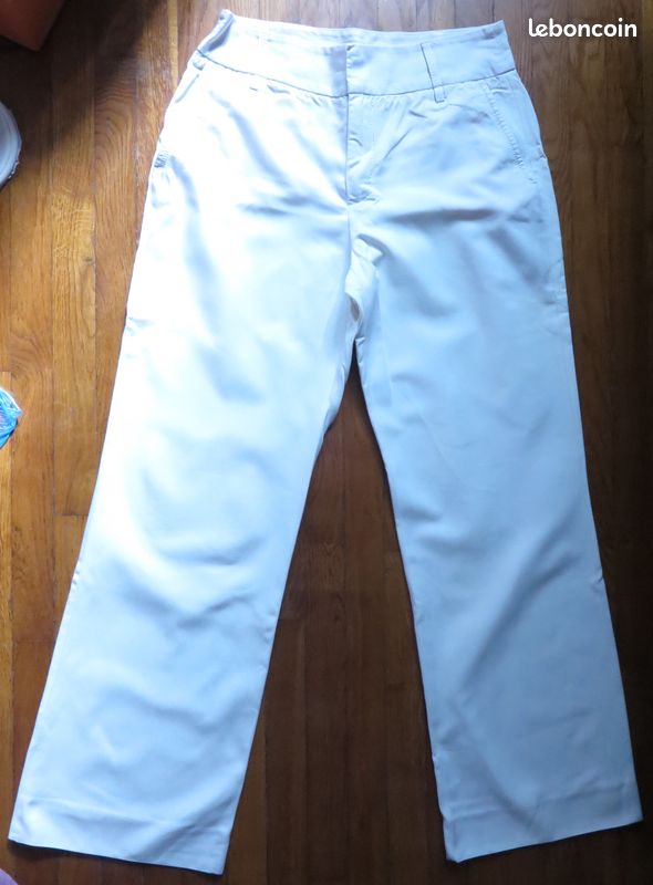 Pantalon blanc Zara Woman T42 (image 1)