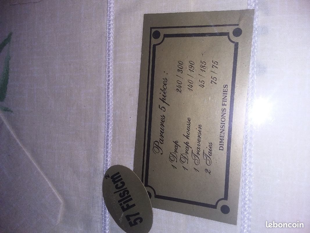 Parure de draps de qualité supérieure lit 140 (image 3)