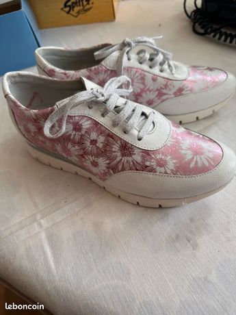 Baskets Roses En Daim Pour Femme - Taille 6 UK, Occasion Bon état
